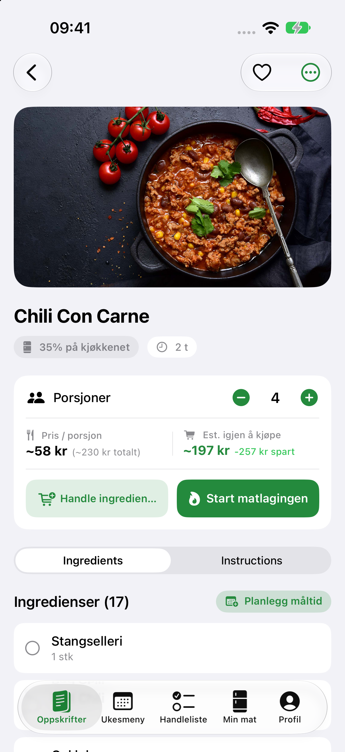 Foodwin Recipe Detail